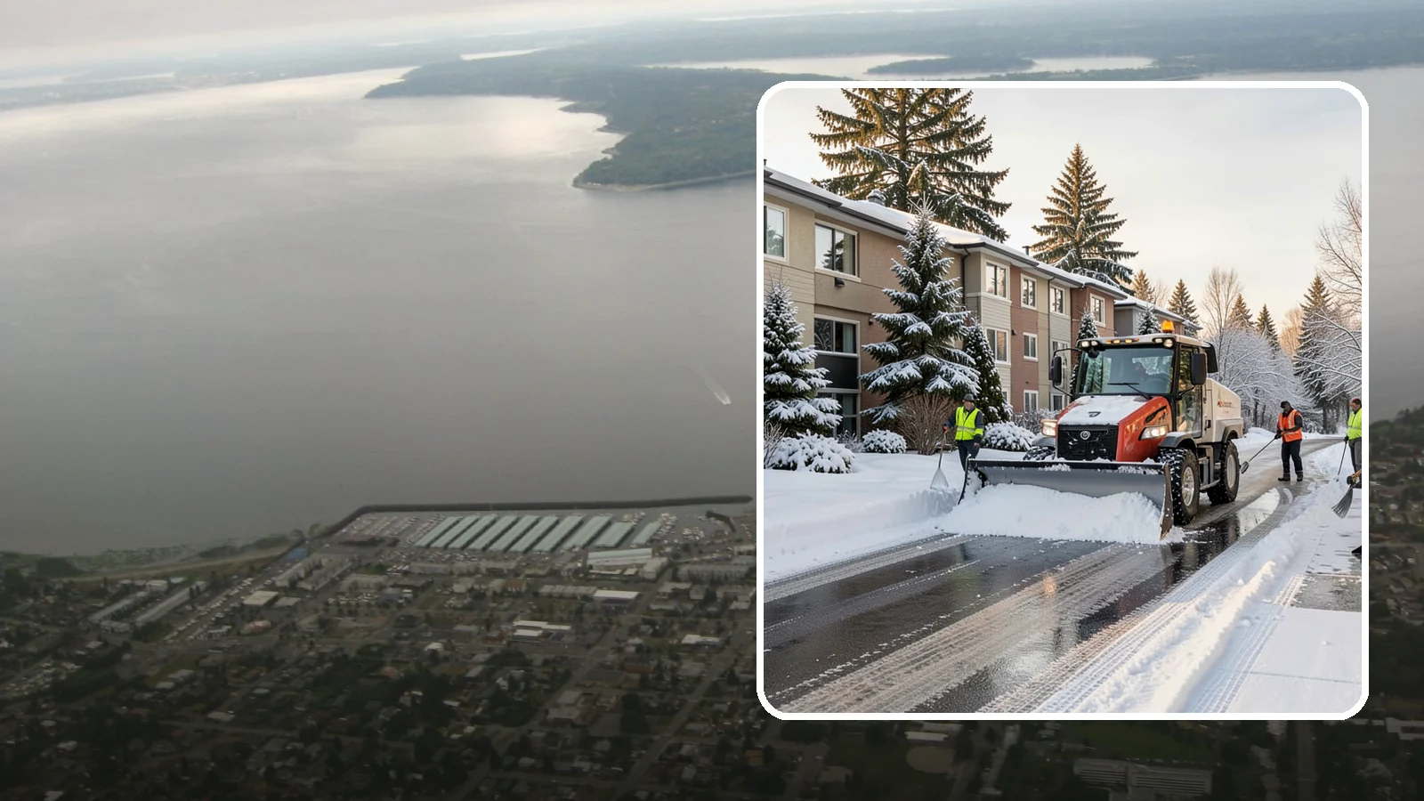 Apartment Complex Snow Removal in Des Moines, King County, WA - Keep residents, drives, and shared walkways safe at your apartment community during Western Washington snow and ice events.