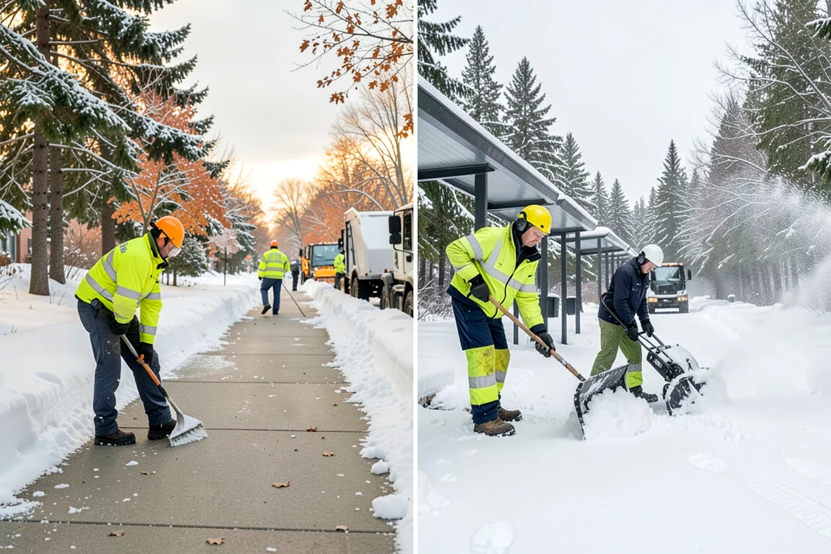 Apartment Complex Snow Removal in DuPont, Pierce County, WA - Map internal roads, parking clusters, and pedestrian paths