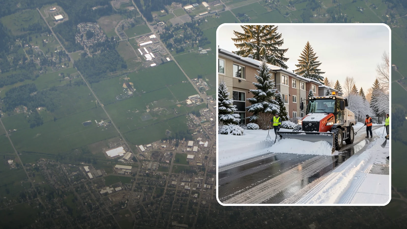 Apartment Complex Snow Removal in Enumclaw, King County, WA - Keep residents, drives, and shared walkways safe at your apartment community during Western Washington snow and ice events.