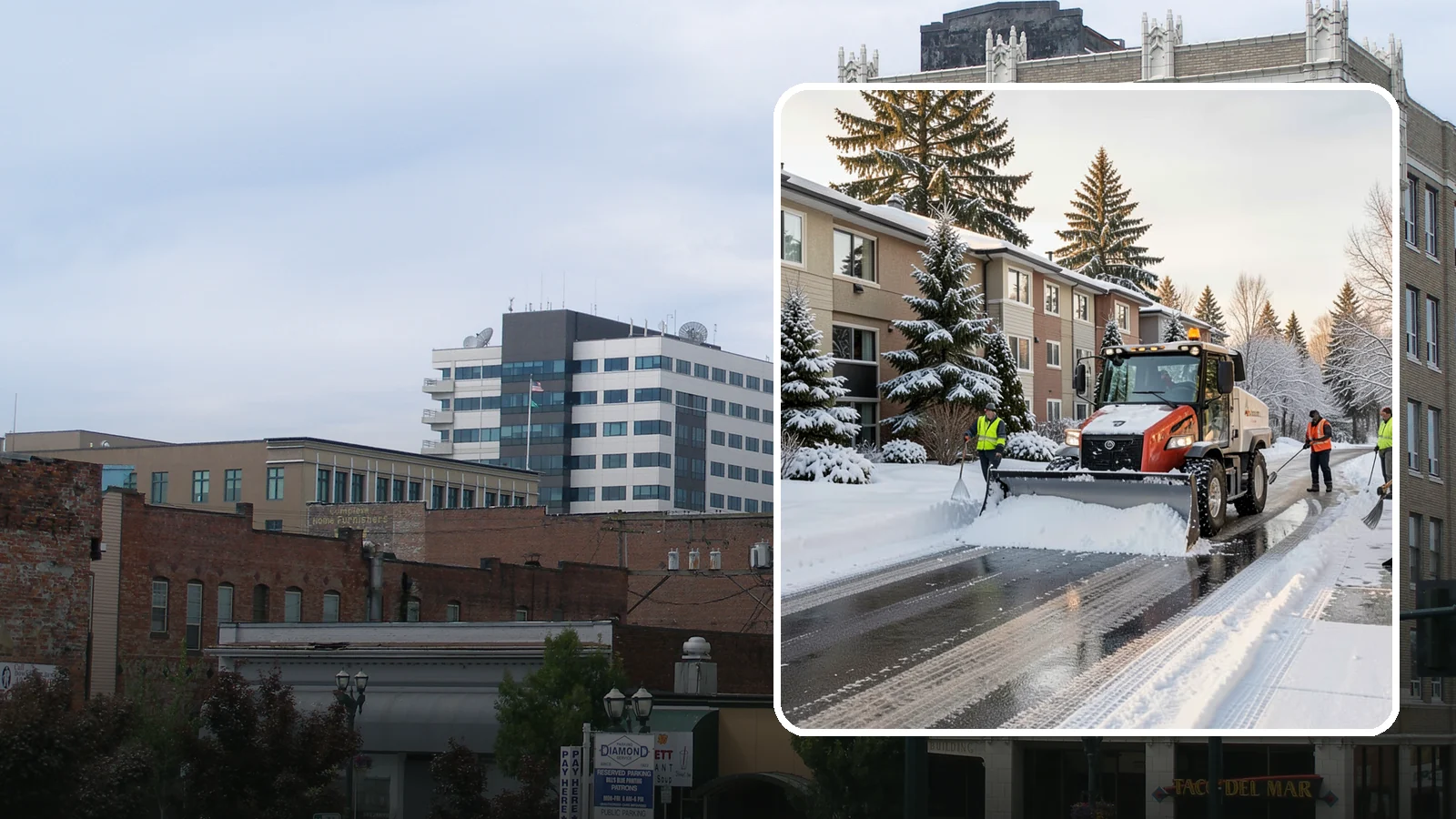 Apartment Complex Snow Removal in Everett, Snohomish County, WA - Keep residents, drives, and shared walkways safe at your apartment community during Western Washington snow and ice events.
