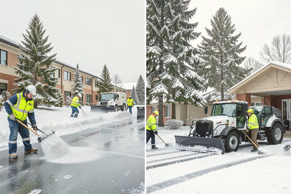 Apartment Complex Snow Removal in Fife, Pierce County, WA - Map internal roads, parking clusters, and pedestrian paths