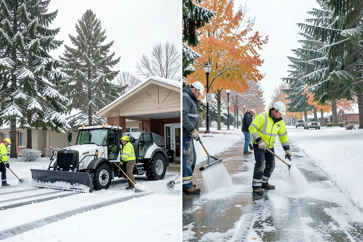 Apartment Complex Snow Removal in Fircrest, Pierce County, WA - Map internal roads, parking clusters, and pedestrian paths