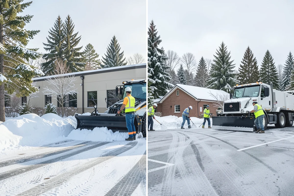 Apartment Complex Snow Removal in Hamilton, Skagit County, WA - Map internal roads, parking clusters, and pedestrian paths