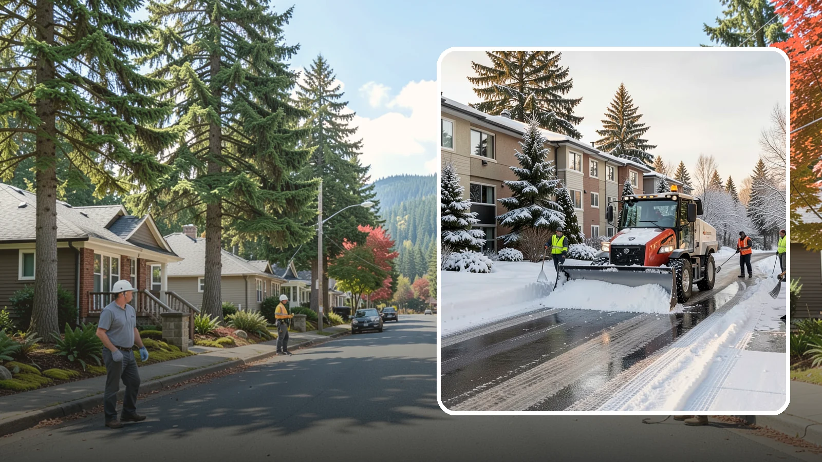 Apartment Complex Snow Removal in Hunts Point, King County, WA - Keep residents, drives, and shared walkways safe at your apartment community during Western Washington snow and ice events.