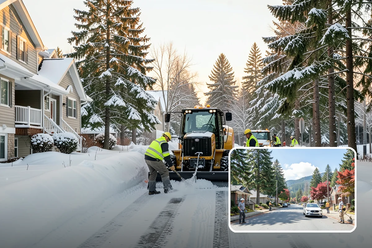 Apartment Complex Snow Removal in Hunts Point, King County, WA - Safe movement for residents at all hours