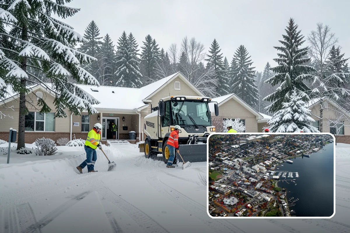 Apartment Complex Snow Removal in Kirkland, King County, WA - Safe movement for residents at all hours