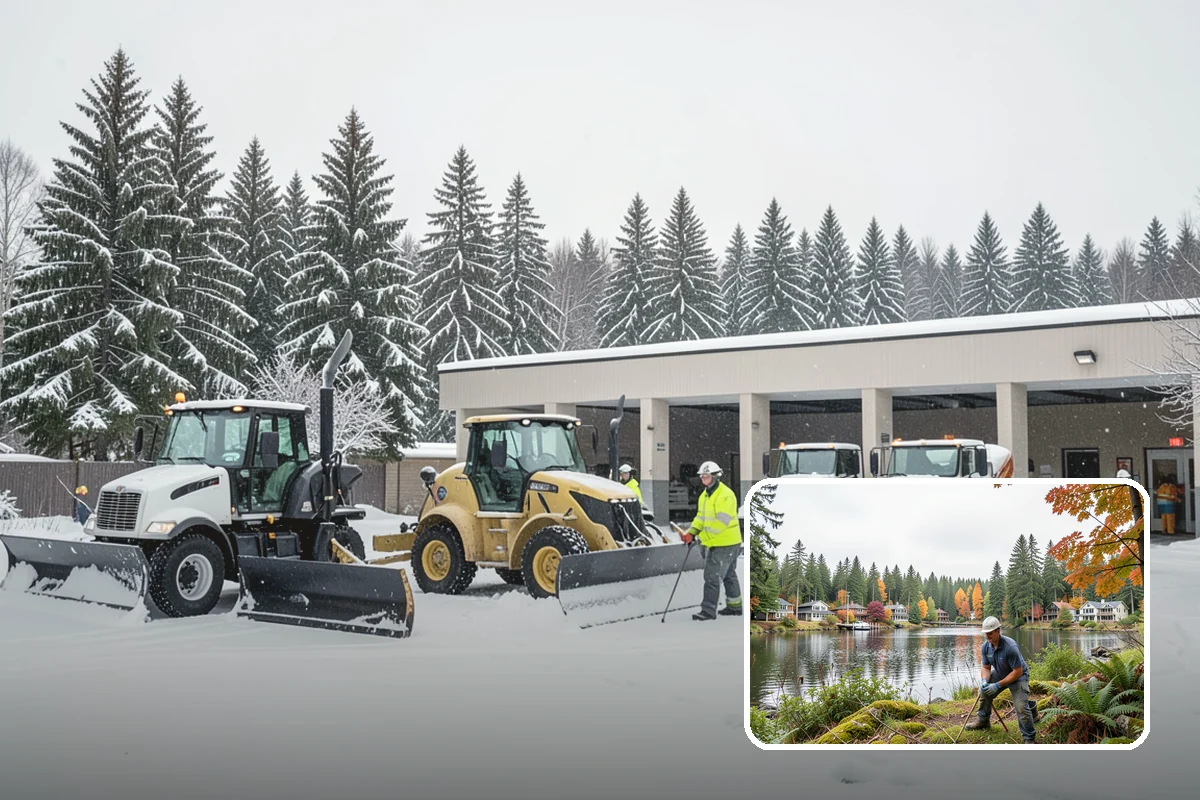 Apartment Complex Snow Removal in La Conner, Skagit County, WA - Safe movement for residents at all hours