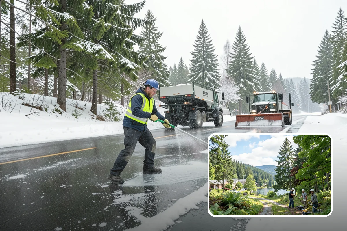 Apartment Complex Snow Removal in Lake Forest Park, King County, WA - Safe movement for residents at all hours