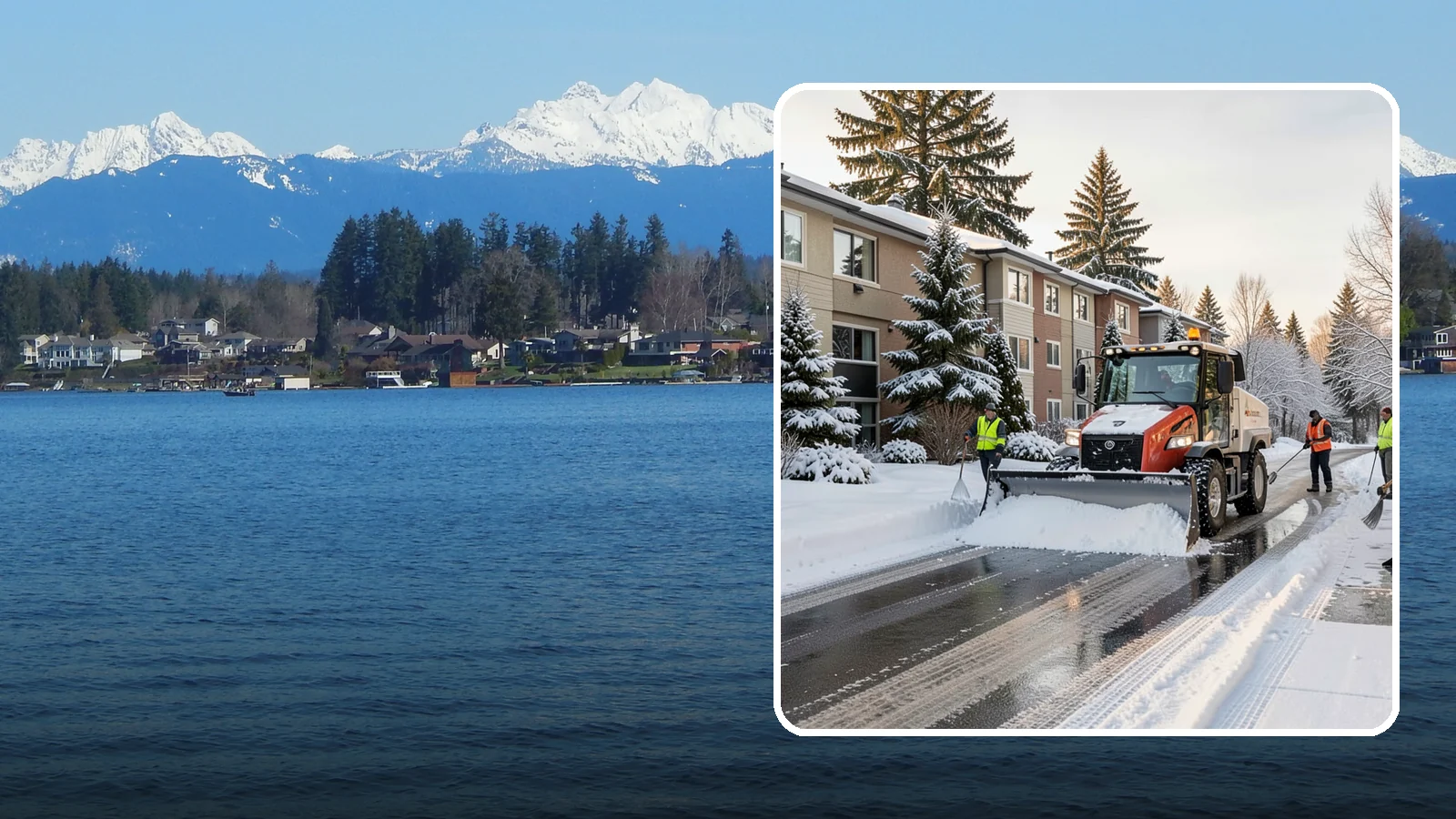 Apartment Complex Snow Removal in Lake Stevens, Snohomish County, WA - Keep residents, drives, and shared walkways safe at your apartment community during Western Washington snow and ice events.