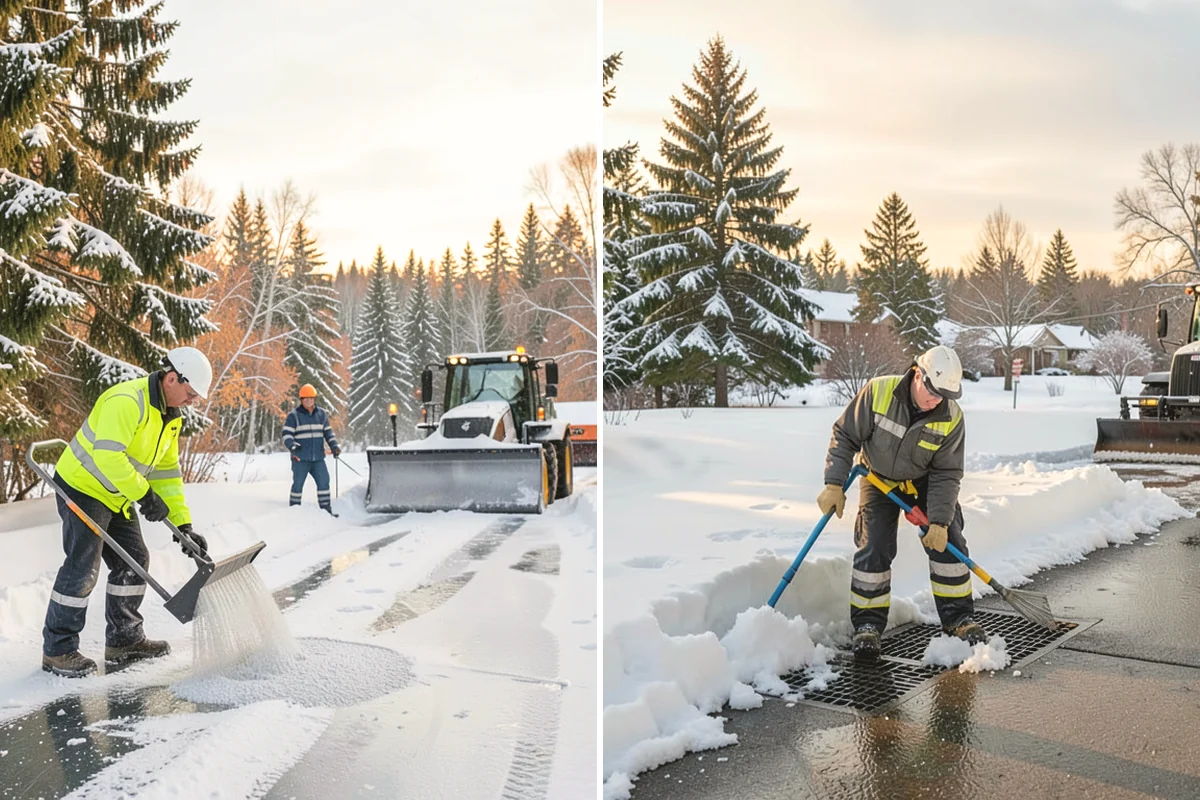 Apartment Complex Snow Removal in Lake Stevens, Snohomish County, WA - Map internal roads, parking clusters, and pedestrian paths
