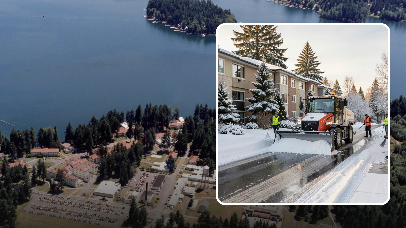 Apartment Complex Snow Removal in Lakewood, Pierce County, WA - Keep residents, drives, and shared walkways safe at your apartment community during Western Washington snow and ice events.