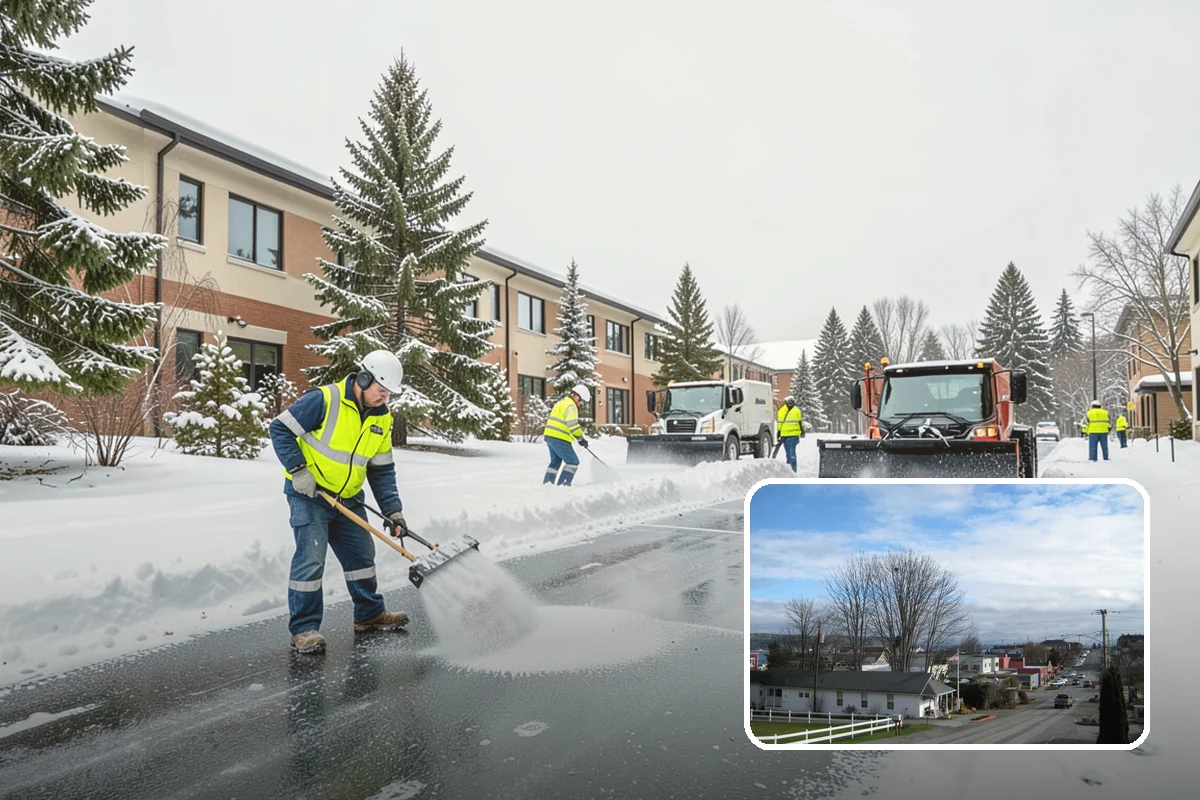 Apartment Complex Snow Removal in Langley, Island County, WA - Safe movement for residents at all hours