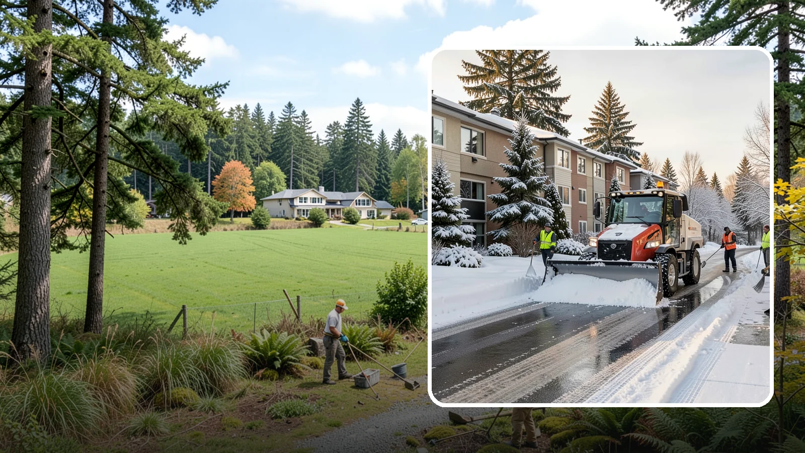 Apartment Complex Snow Removal in Lyman, Skagit County, WA - Keep residents, drives, and shared walkways safe at your apartment community during Western Washington snow and ice events.