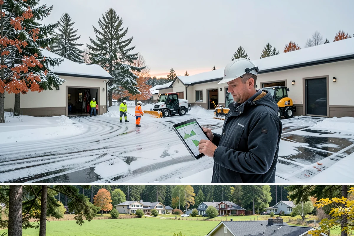 Apartment Complex Snow Removal in Lyman, Skagit County, WA - Apartment communities need reliable coverage from December through February when overnight freezes make shared walkways most...