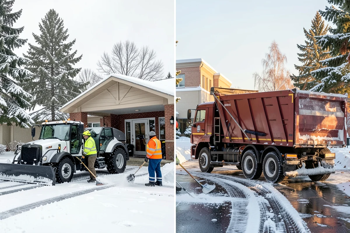 Apartment Complex Snow Removal in Maple Valley, King County, WA - Map internal roads, parking clusters, and pedestrian paths
