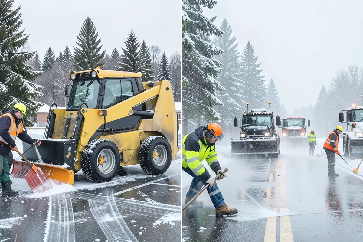 Apartment Complex Snow Removal in Marysville, Snohomish County, WA - Map internal roads, parking clusters, and pedestrian paths