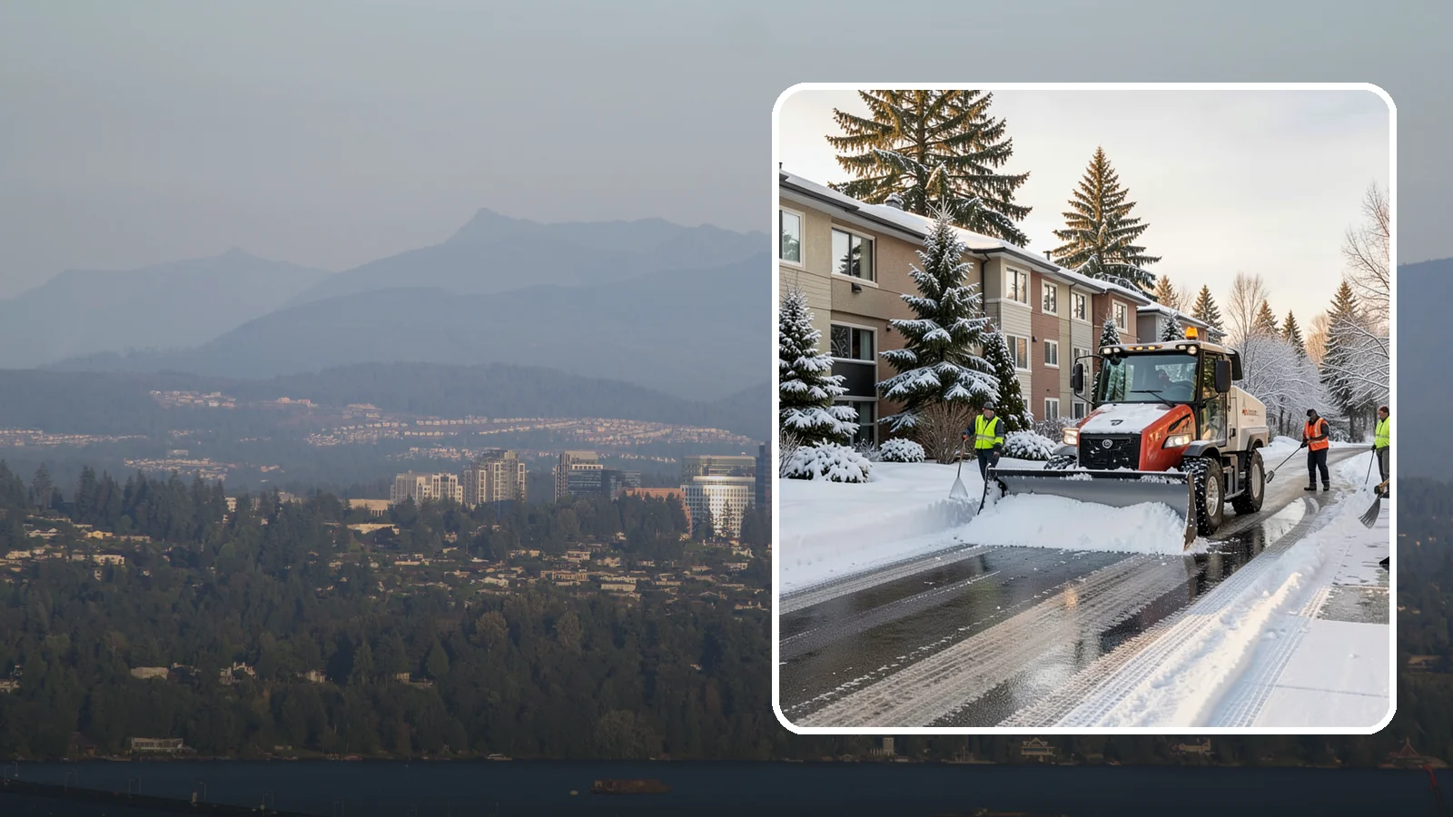 Apartment Complex Snow Removal in Medina, King County, WA - Keep residents, drives, and shared walkways safe at your apartment community during Western Washington snow and ice events.
