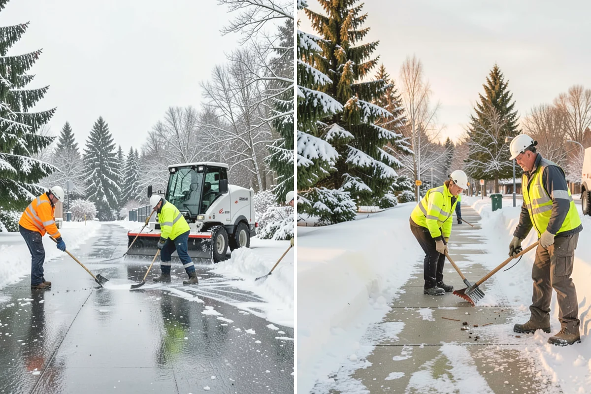 Apartment Complex Snow Removal in Mercer Island, King County, WA - Map internal roads, parking clusters, and pedestrian paths