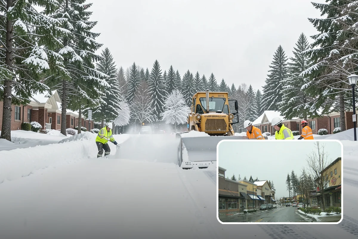 Apartment Complex Snow Removal in Mill Creek, Snohomish County, WA - Safe movement for residents at all hours