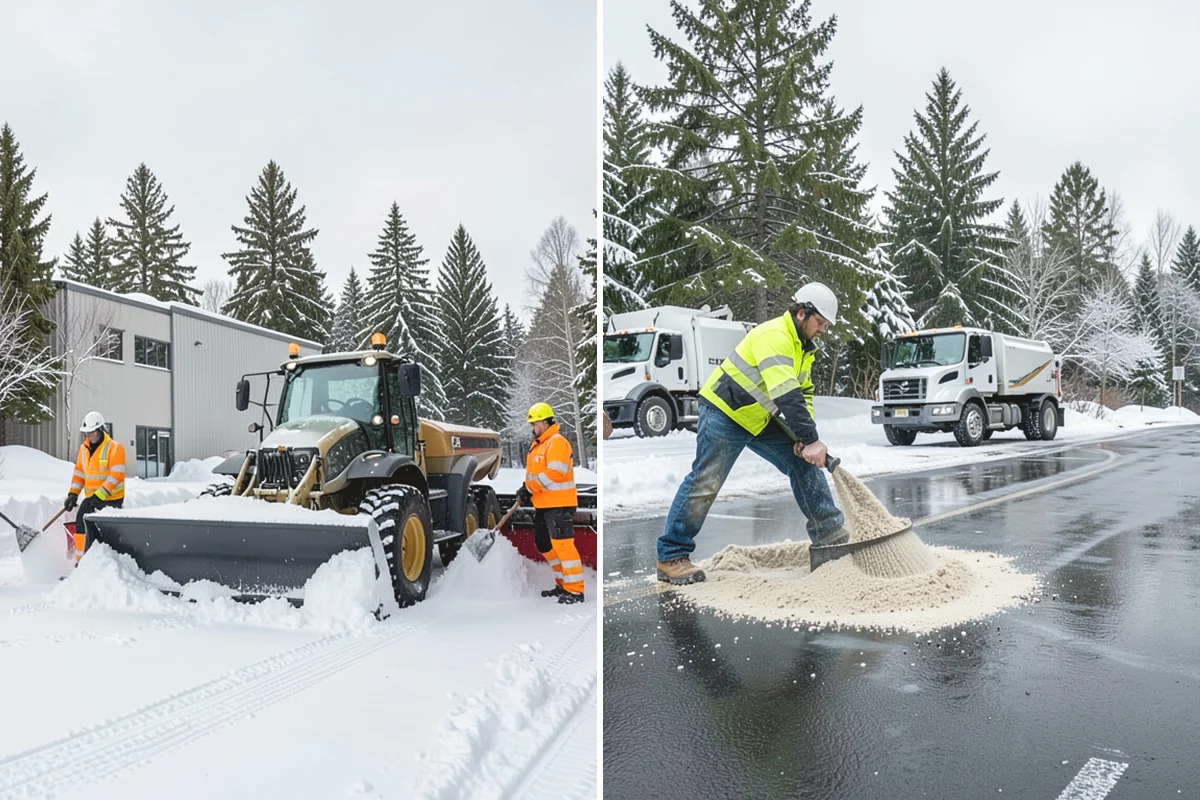 Apartment Complex Snow Removal in Mill Creek, Snohomish County, WA - Map internal roads, parking clusters, and pedestrian paths