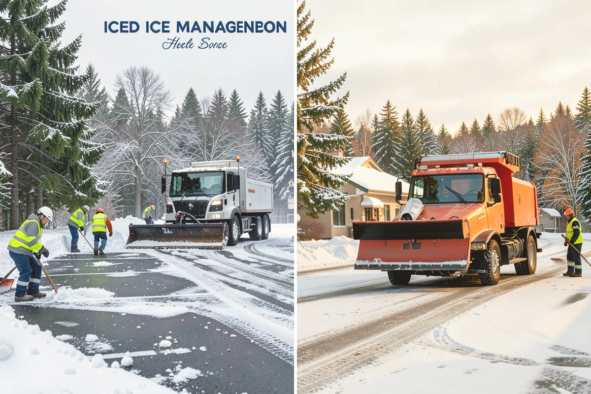 Apartment Complex Snow Removal in Milton, King County, WA - Map internal roads, parking clusters, and pedestrian paths