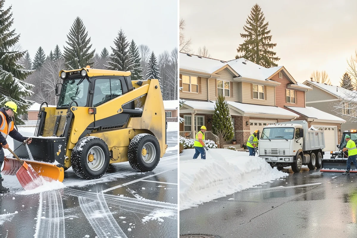 Apartment Complex Snow Removal in Monroe, Snohomish County, WA - Map internal roads, parking clusters, and pedestrian paths