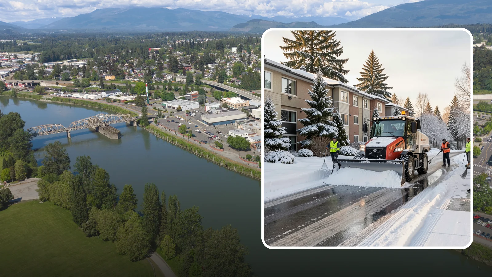 Apartment Complex Snow Removal in Mount Vernon, Skagit County, WA - Keep residents, drives, and shared walkways safe at your apartment community during Western Washington snow and ice events.