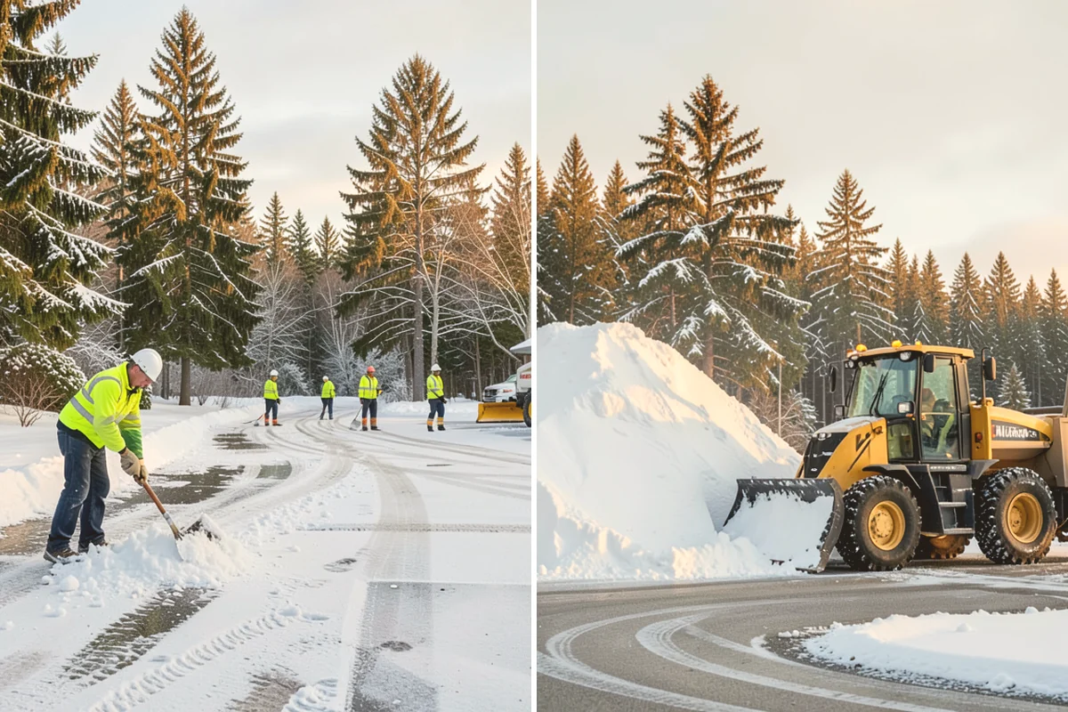 Apartment Complex Snow Removal in Mount Vernon, Skagit County, WA - Map internal roads, parking clusters, and pedestrian paths