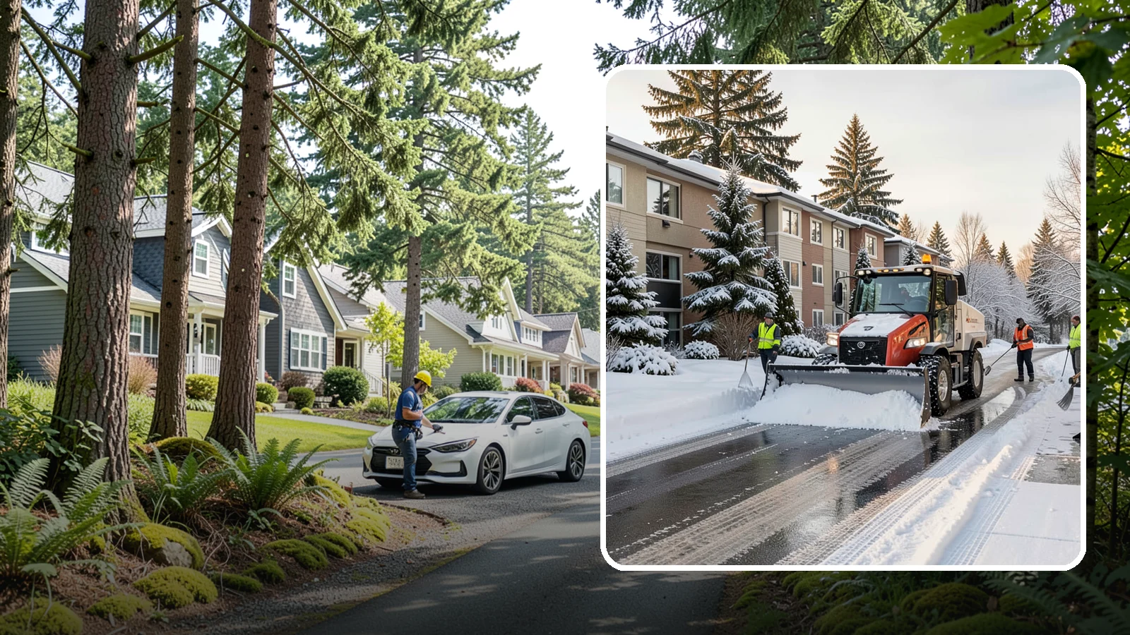 Apartment Complex Snow Removal in Normandy Park, King County, WA - Keep residents, drives, and shared walkways safe at your apartment community during Western Washington snow and ice events.