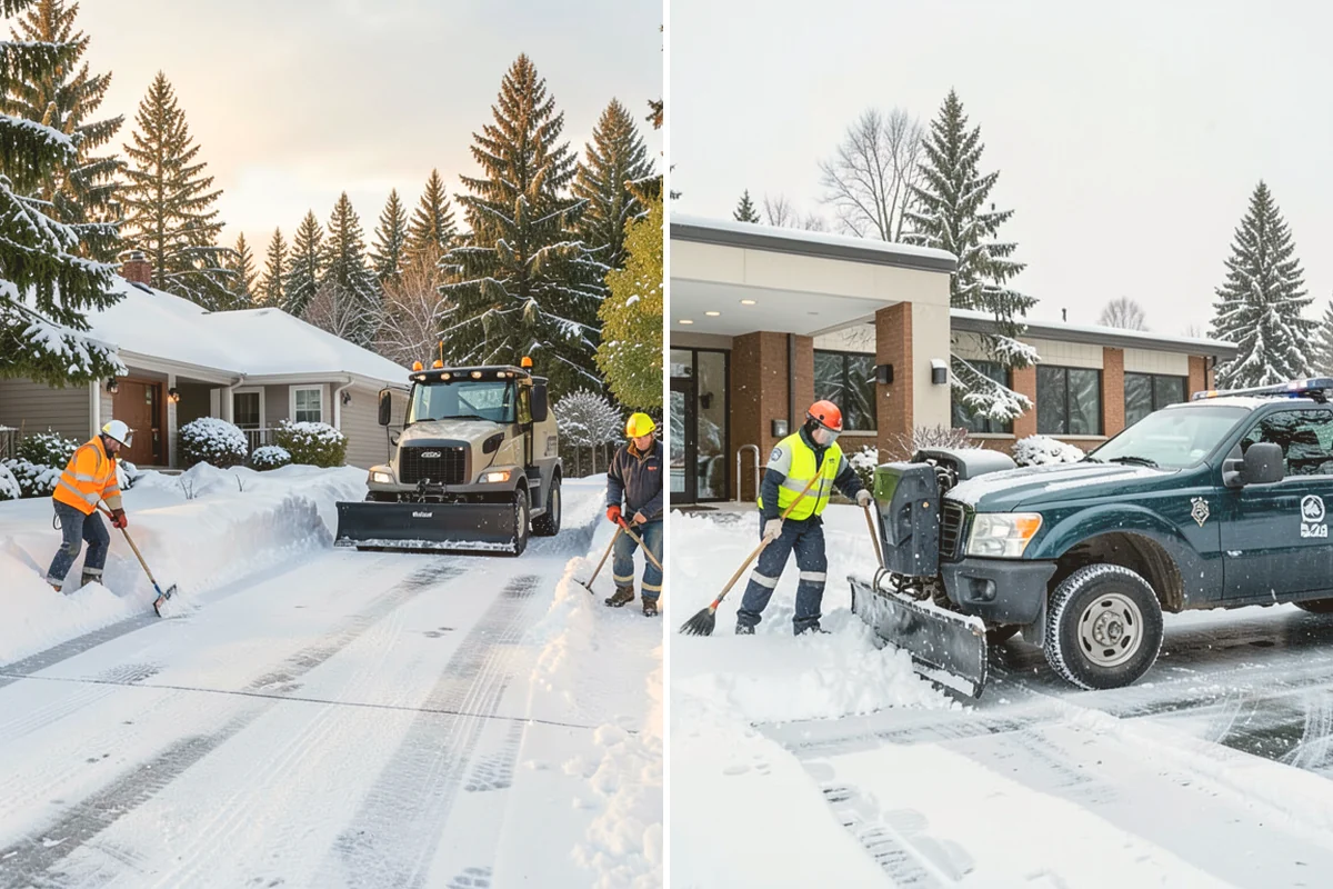 Apartment Complex Snow Removal in Orting, Pierce County, WA - Map internal roads, parking clusters, and pedestrian paths