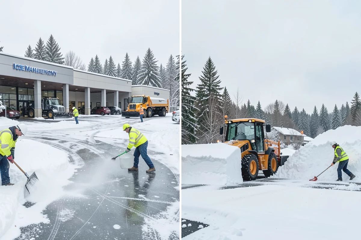 Apartment Complex Snow Removal in Renton, King County, WA - Map internal roads, parking clusters, and pedestrian paths