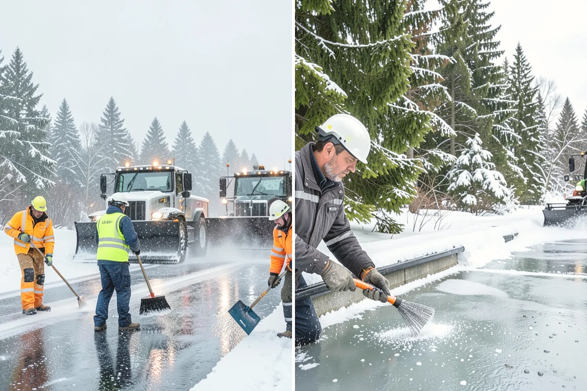 Apartment Complex Snow Removal in Ruston, Pierce County, WA - Map internal roads, parking clusters, and pedestrian paths