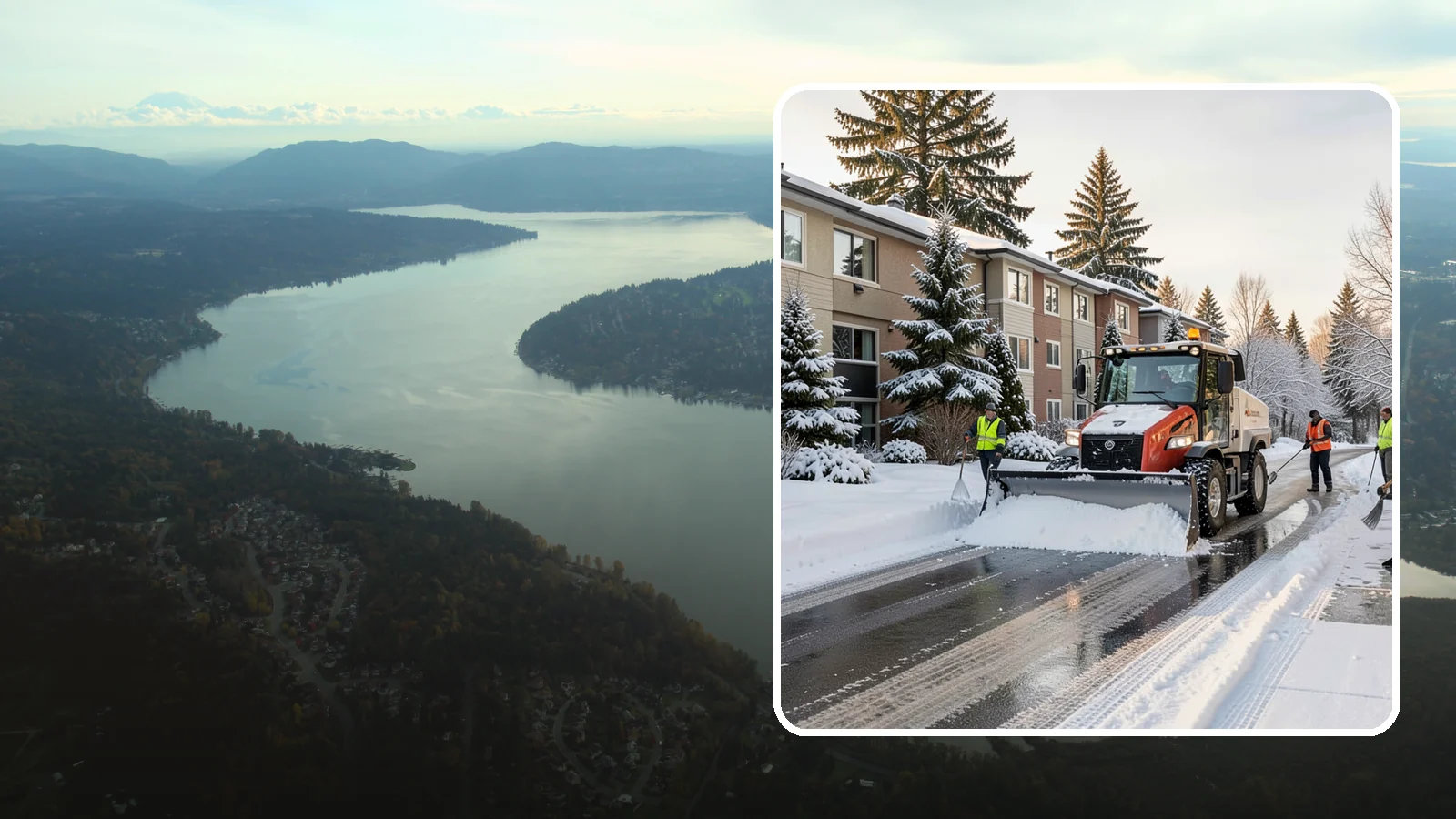 Apartment Complex Snow Removal in Sammamish, King County, WA - Keep residents, drives, and shared walkways safe at your apartment community during Western Washington snow and ice events.