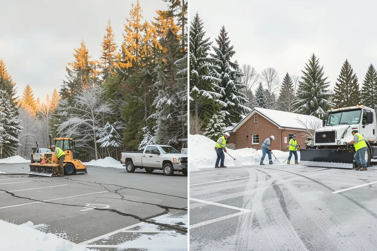 Apartment Complex Snow Removal in Sammamish, King County, WA - Map internal roads, parking clusters, and pedestrian paths