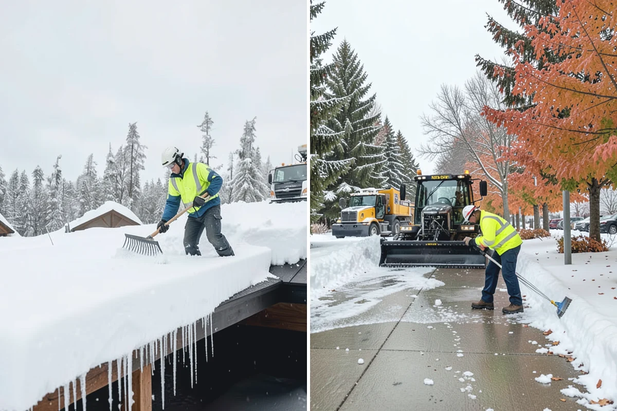 Apartment Complex Snow Removal in Skykomish, King County, WA - Map internal roads, parking clusters, and pedestrian paths