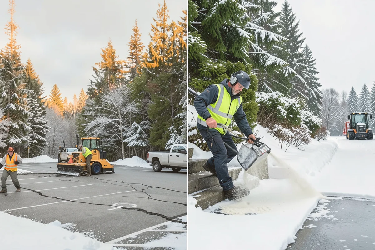 Apartment Complex Snow Removal in Snohomish, Snohomish County, WA - Map internal roads, parking clusters, and pedestrian paths
