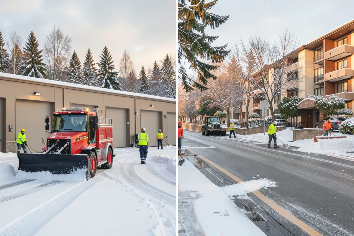 Apartment Complex Snow Removal in South Prairie, Pierce County, WA - Map internal roads, parking clusters, and pedestrian paths