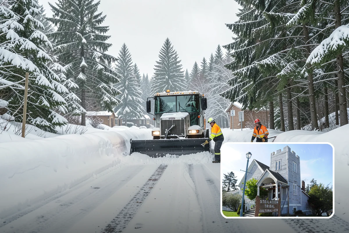 Apartment Complex Snow Removal in Steilacoom, Pierce County, WA - Safe movement for residents at all hours