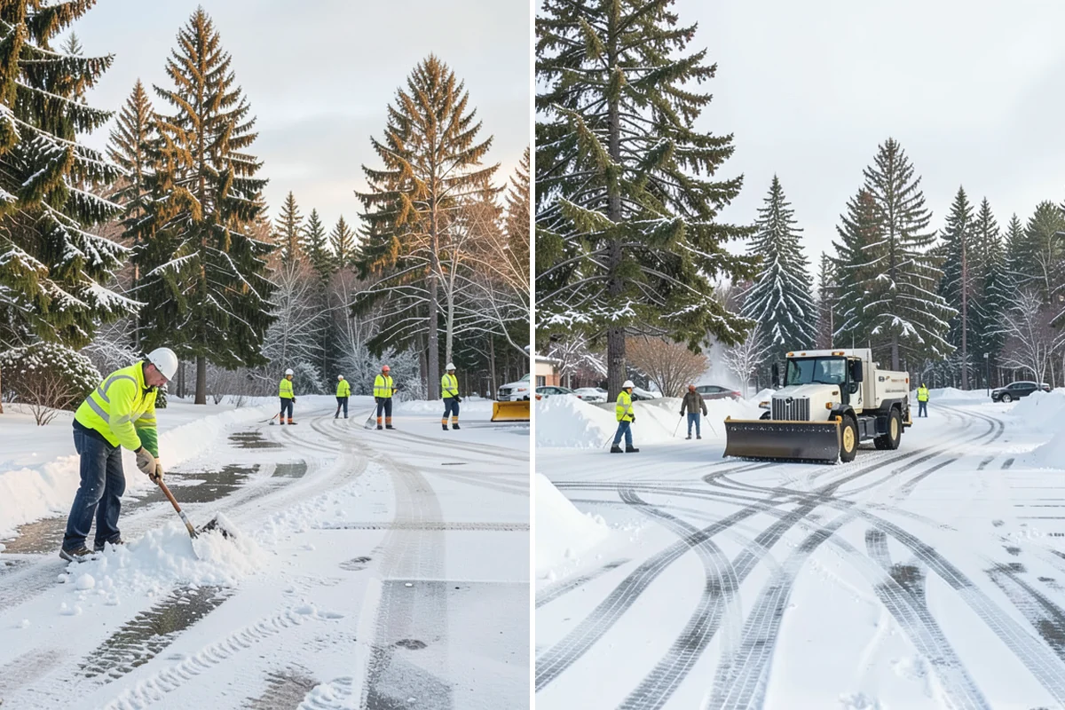 Apartment Complex Snow Removal in Sumner, Pierce County, WA - Map internal roads, parking clusters, and pedestrian paths