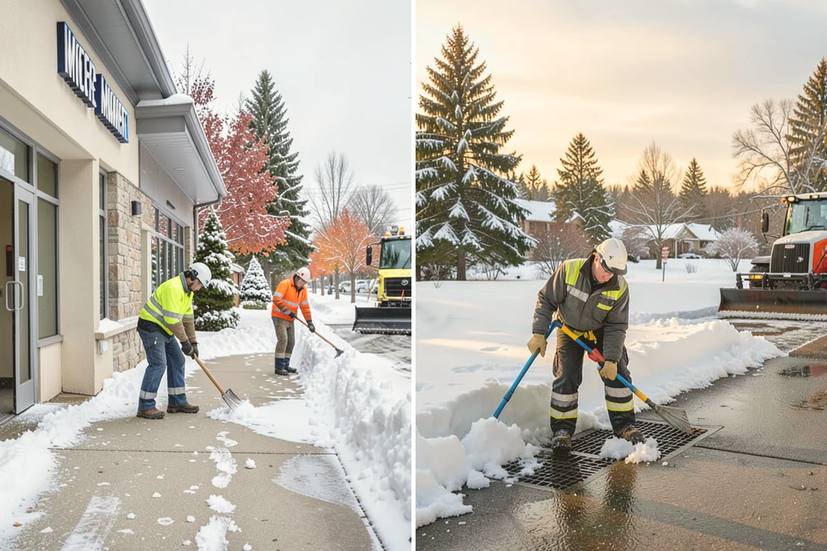 Apartment Snow Removal in Algona, King County, WA - Map parking, walkways, entries, and stairwells