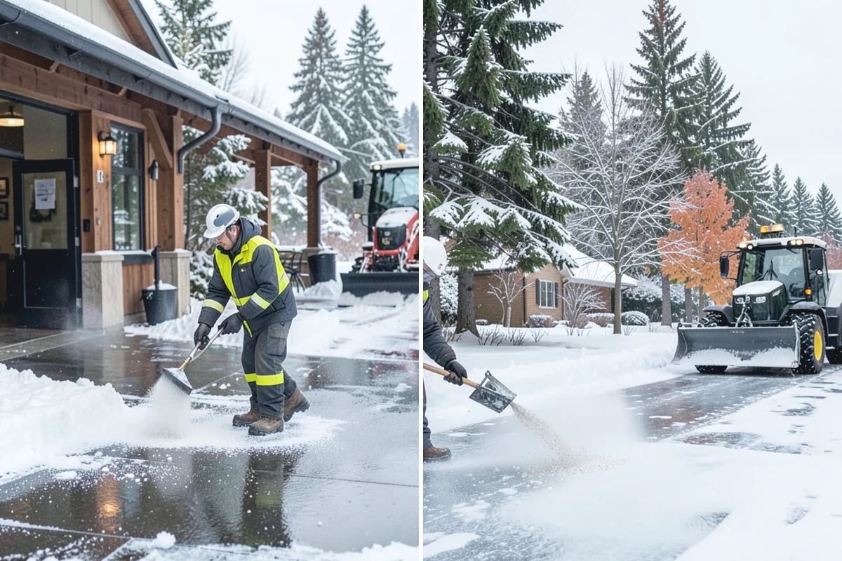 Apartment Snow Removal in Auburn, King County, WA - Map parking, walkways, entries, and stairwells