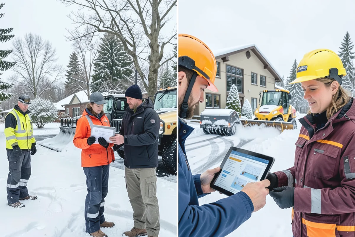 Apartment Snow Removal in Beaux Arts Village, King County, WA - Map parking, walkways, entries, and stairwells