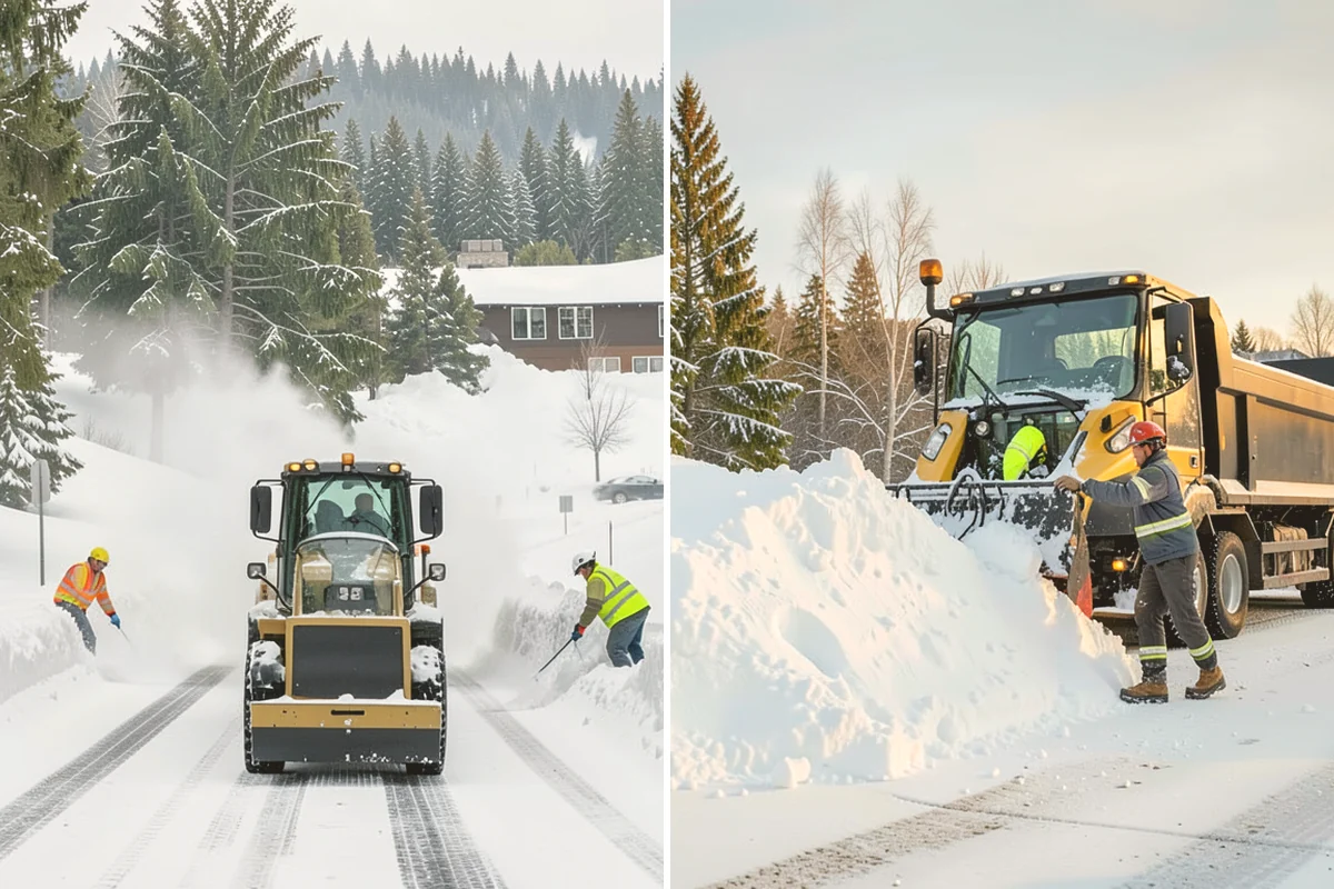 Apartment Snow Removal in Bellevue, King County, WA - Map parking, walkways, entries, and stairwells