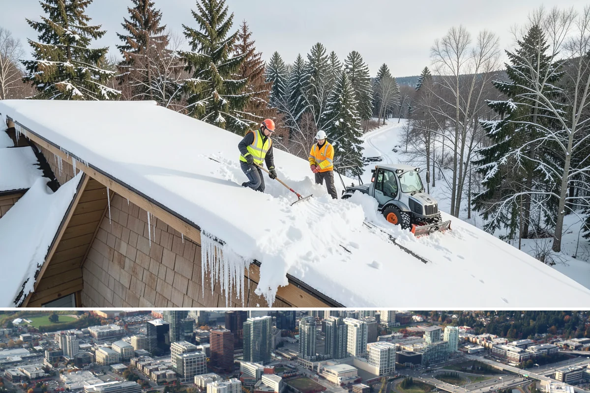 Apartment Snow Removal in Bellevue, King County, WA - Apartment service runs throughout the snow season, with peak demand from December through February.