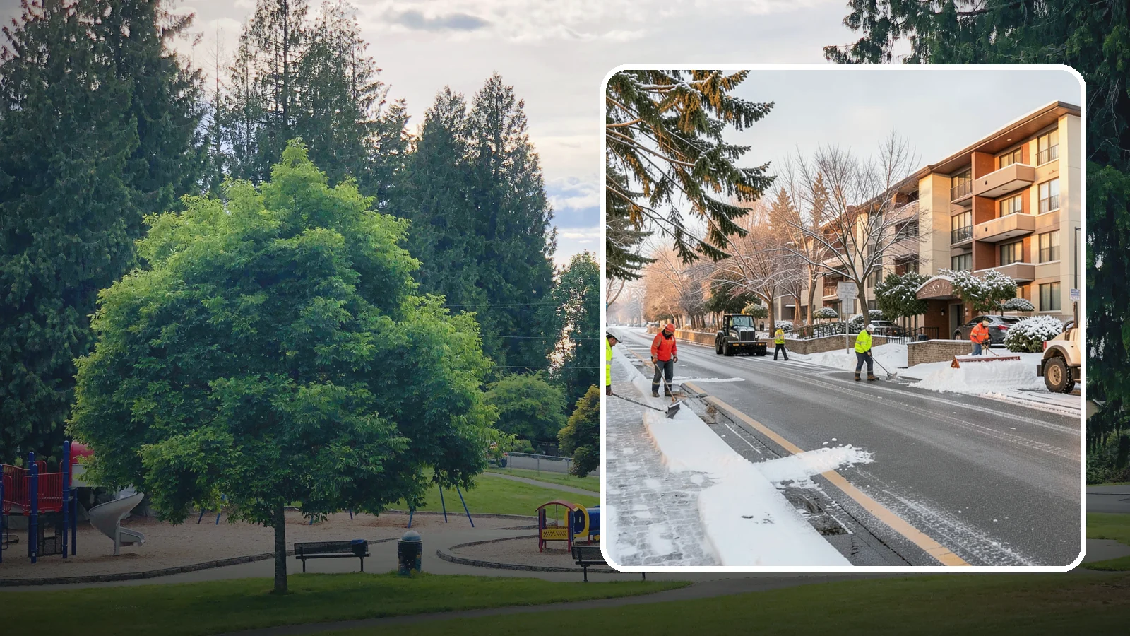 Apartment Snow Removal in Bonney Lake, Pierce County, WA - We keep apartment communities safe and accessible by clearing lots, walkways, and entries for every resident.