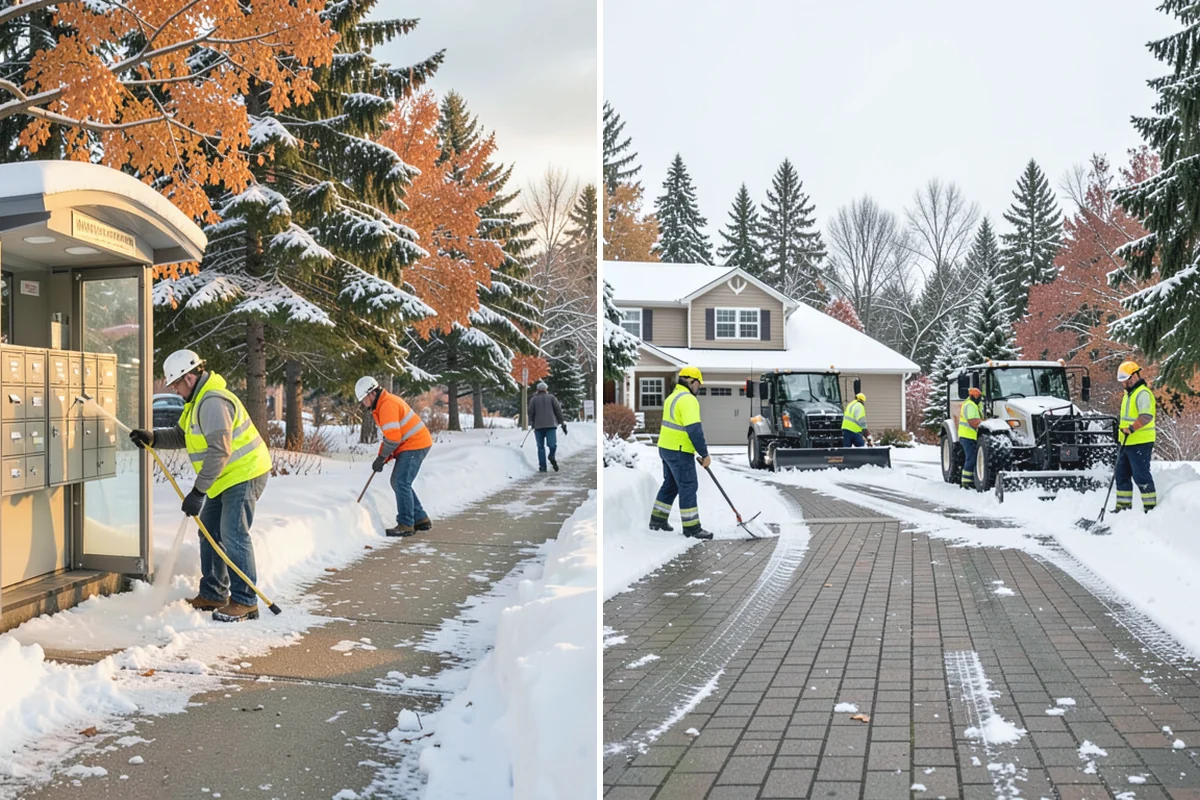 Apartment Snow Removal in Bonney Lake, Pierce County, WA - Map parking, walkways, entries, and stairwells