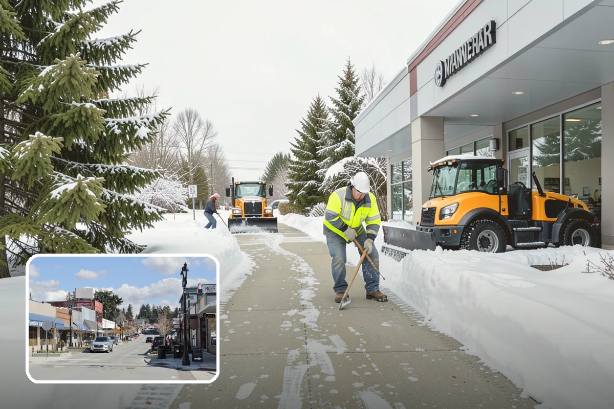 Apartment Snow Removal in Bothell, King County, WA - Full-community clearing of lots and paths