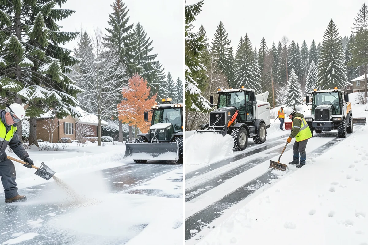 Apartment Snow Removal in Burien, King County, WA - Map parking, walkways, entries, and stairwells