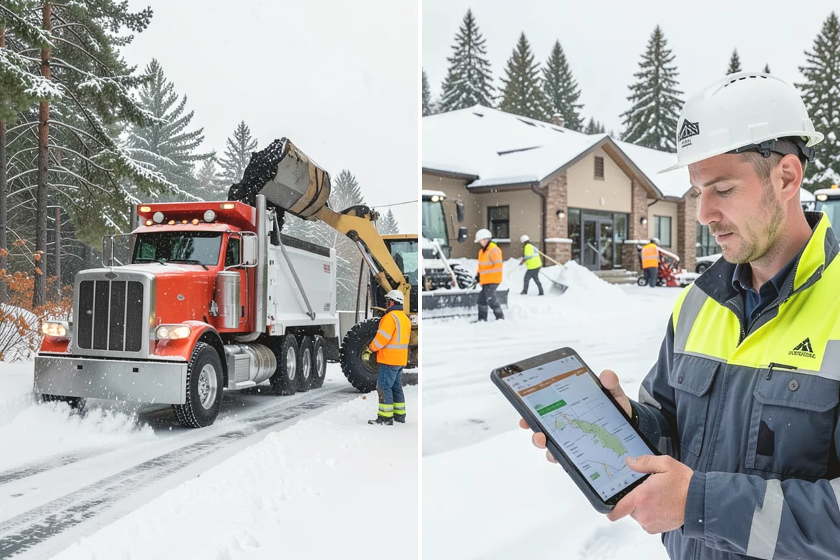 Apartment Snow Removal in Burlington, Skagit County, WA - Map parking, walkways, entries, and stairwells