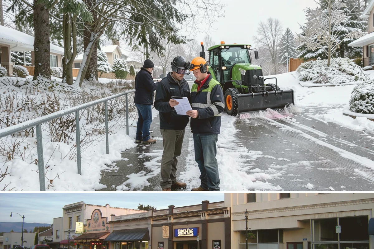 Apartment Snow Removal in Burlington, Skagit County, WA - Apartment service runs throughout the snow season, with peak demand from December through February.